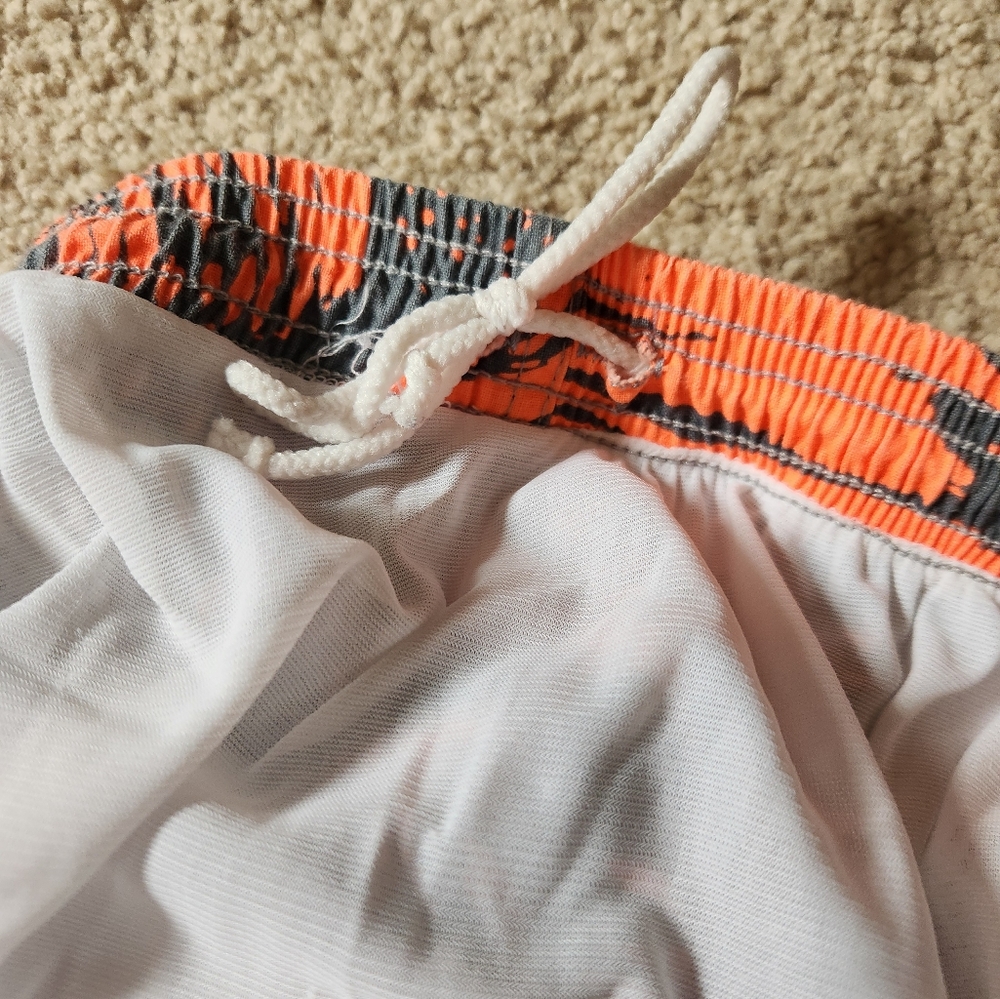 Vintage Mens Hobie Orange and Gray Swim Shorts Size L - Picture 5 of 7